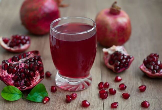 Jugo de granada para eliminar parásitos.